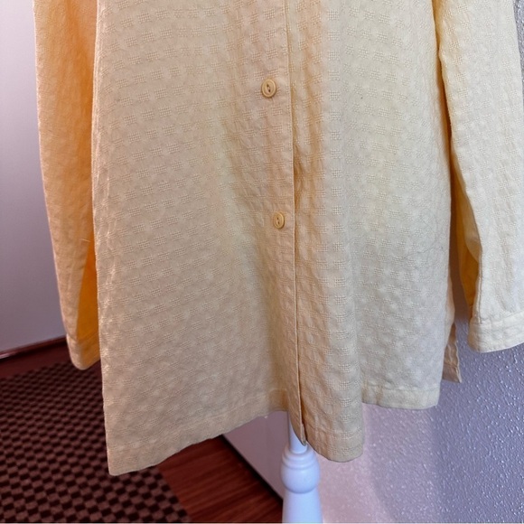 Women's Travel Smith 100% Cotton Shirt Sz L Yellow - Picture 4 of 8